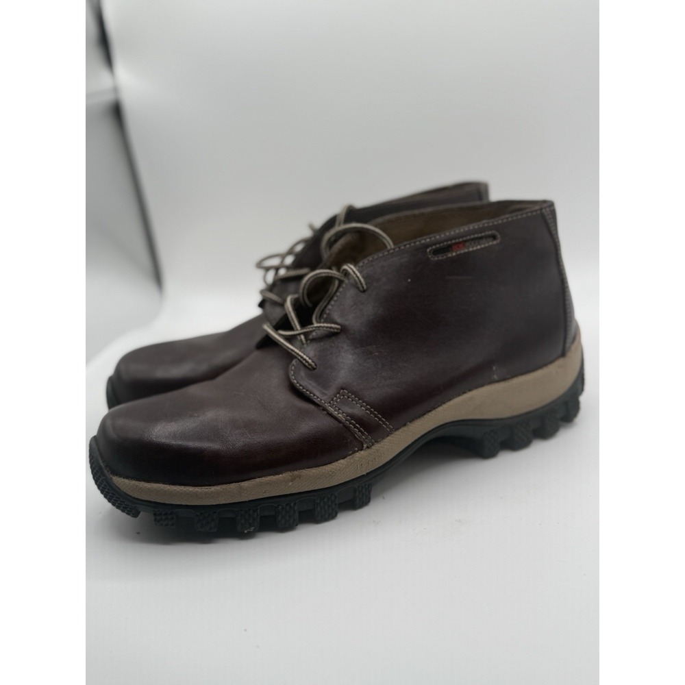 Marcecko Ecko Chukka Boots Leather Ankle Casual Size 13 Black Men